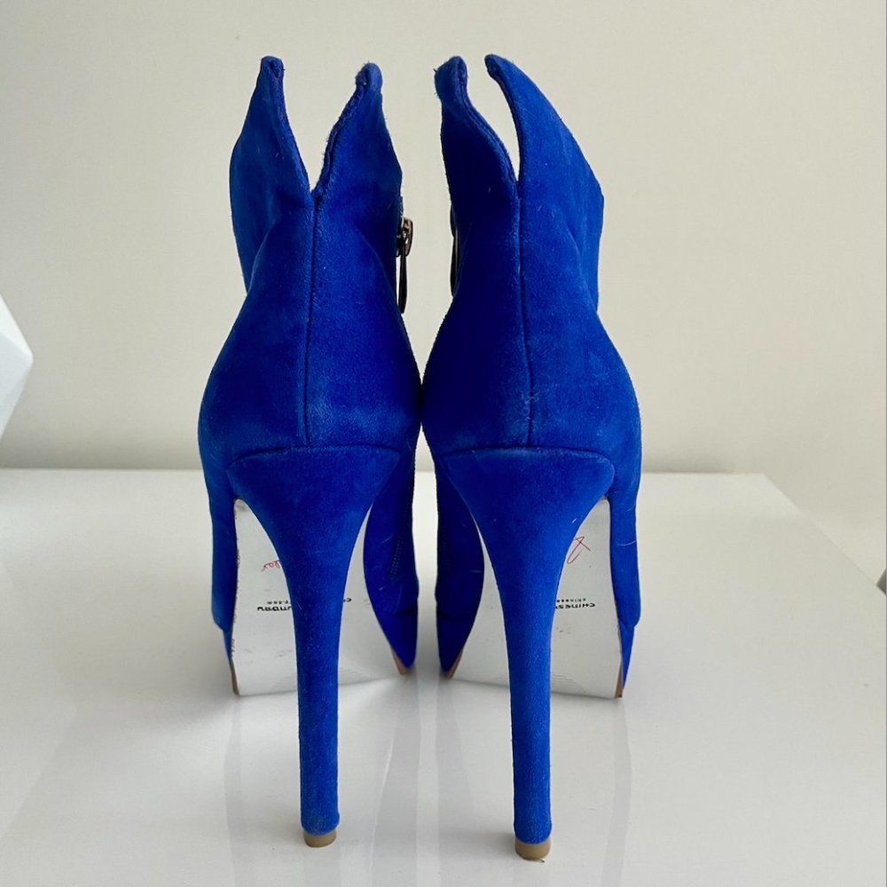 Kristin Cavallari by Chinese Laundry Genuine Suede Platform Booties Size 9.5 - Picture 5 of 5